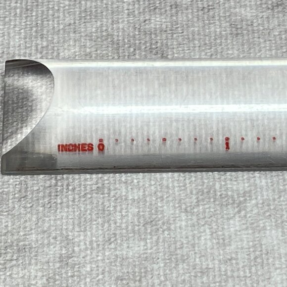 Bausch & Lomb Acrylic Magnifying Ruler With Black Case 8" Durable Optical Tool - Picture 7 of 15